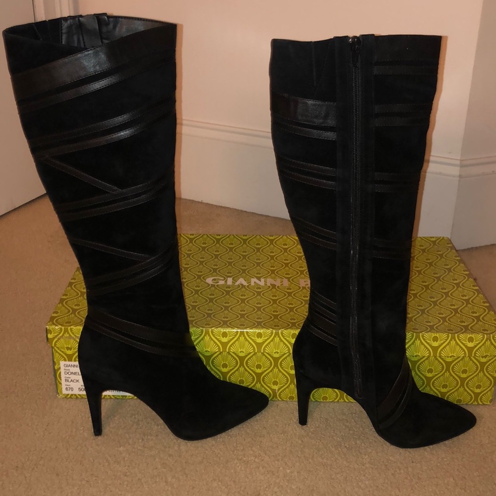 SALE~ GIANNI BINI Donellah black boots